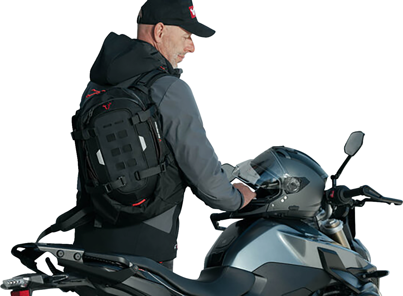 7394A421-24D1-41C0-A3B6-022801A8EEFE Sw-Motech - PRO Cosmo Backpack - Black/Anthracite