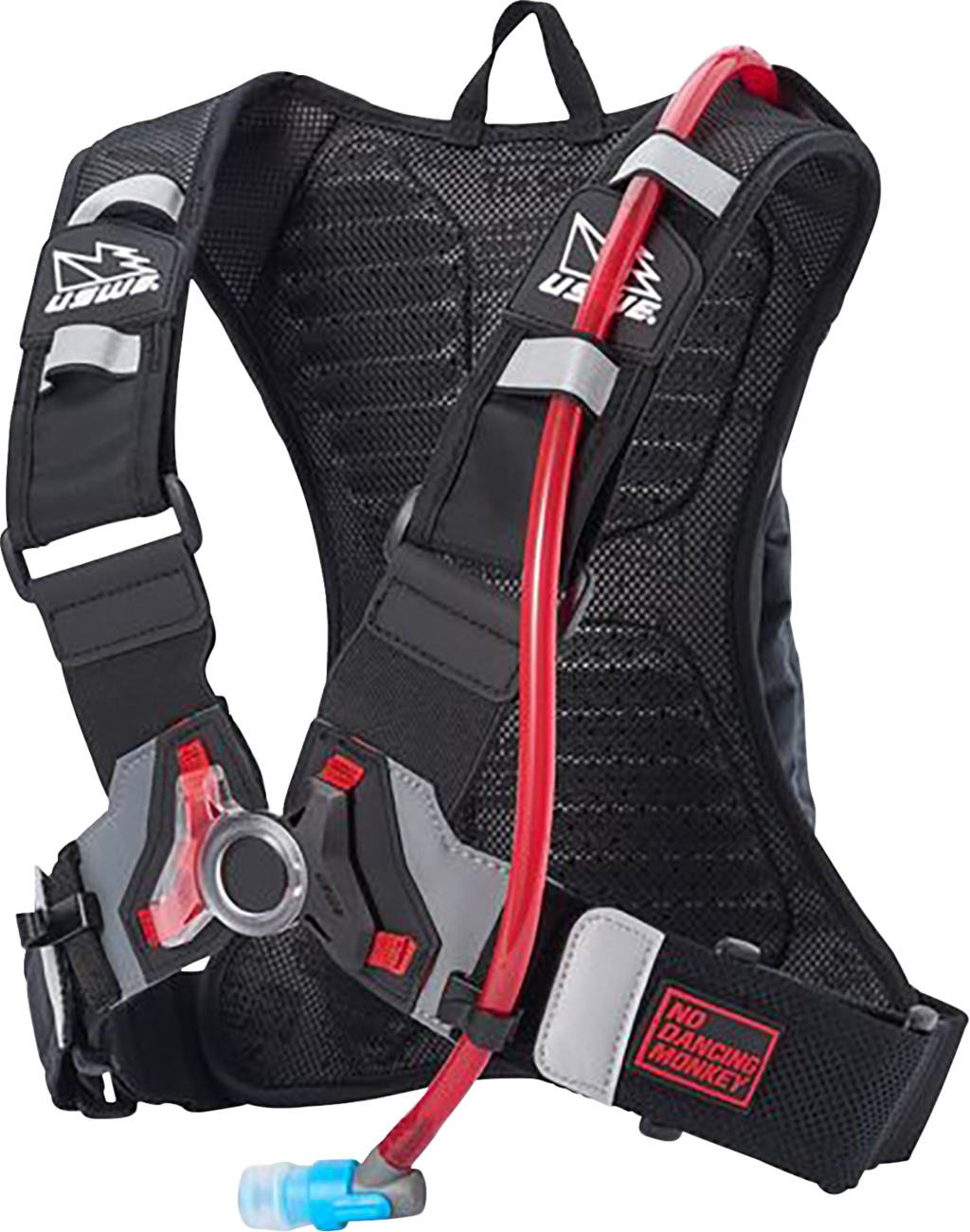 92C46FCD-825A-4981-91BE-D4B0F262F086 Uswe - Moto Hydration Pack - 3L - Carbon Black/Gray