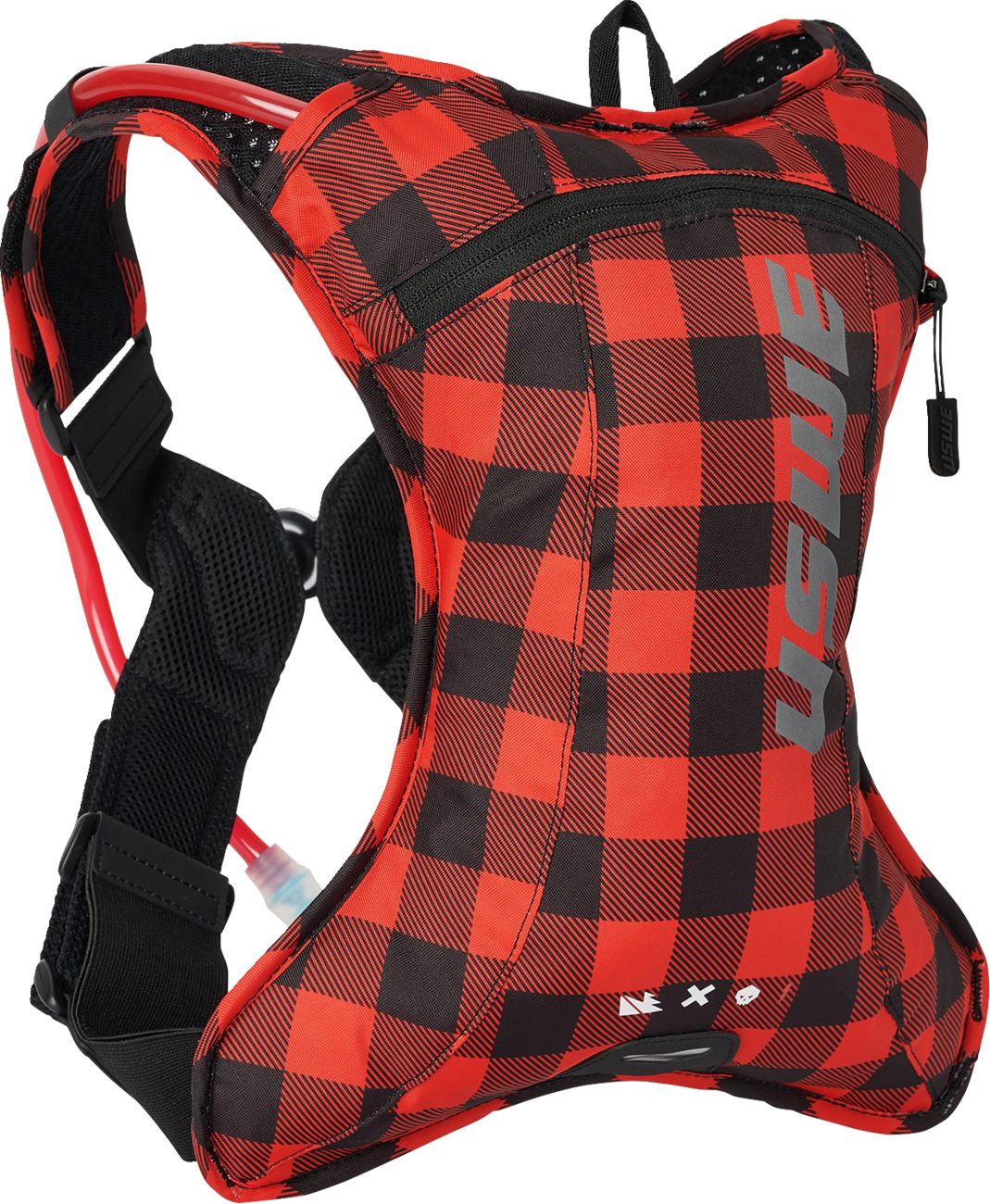 F84FEABF-0A07-4FB6-B931-FD114C14B865 Uswe - Outlander Hydration Pack - 2L - Flannel Red/Black