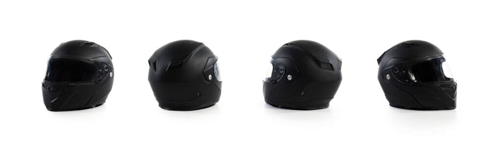 motorcycle helmet size with Motohorse - image of different angles of a motorcycle helmet