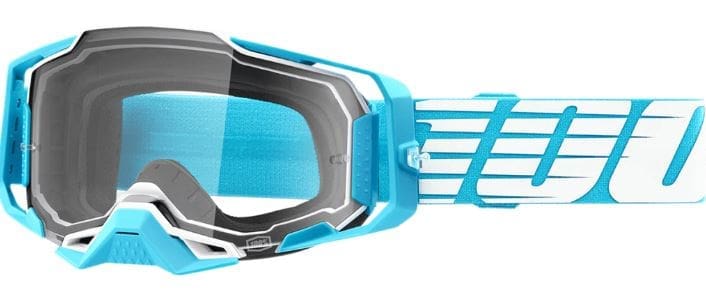 100% armega goggles for motorcycles